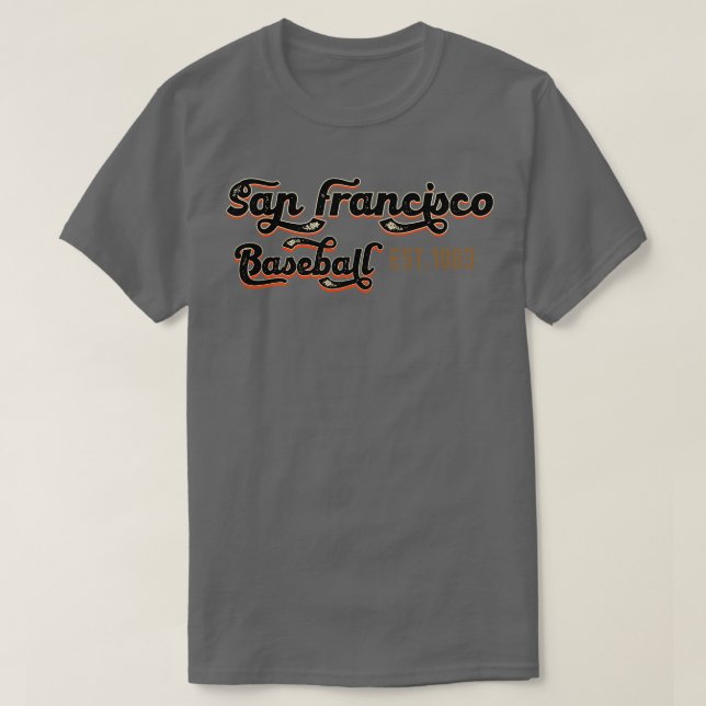Camiseta Béisbol Vintage San Francisco Est 1883 L (Diseño del anverso)