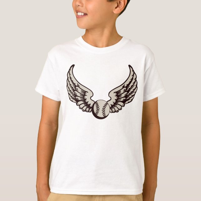 Camiseta Béisbol volador (Ball) para los amantes del béisbo (Anverso)