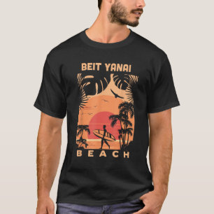 Camiseta Beit Yanai Beach Sunset Summer Vacation Vintage So