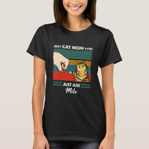 Camiseta Bekazomz Mejor Mamá Gata Papá Gato Jamás Solo Preg