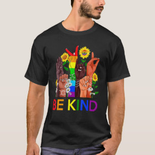 Camiseta Bekind Lgbtq Blm Derechos Humanos Iguales Anti Ata