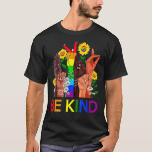 Camiseta Bekind Lgbtq Blm Derechos Humanos Iguales Anti Ata
