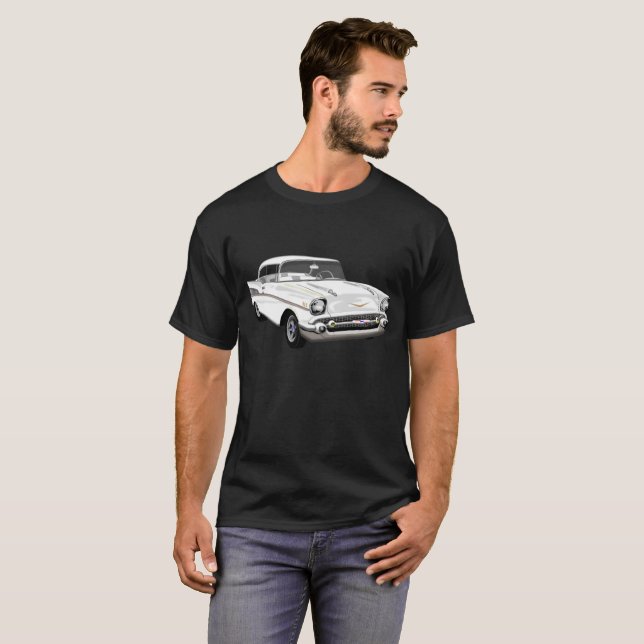 Camiseta Bel Air 1957 en blanco (Anverso completo)