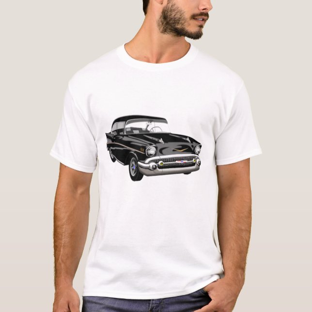 Camiseta Bel Air 1957 en negro (Anverso)