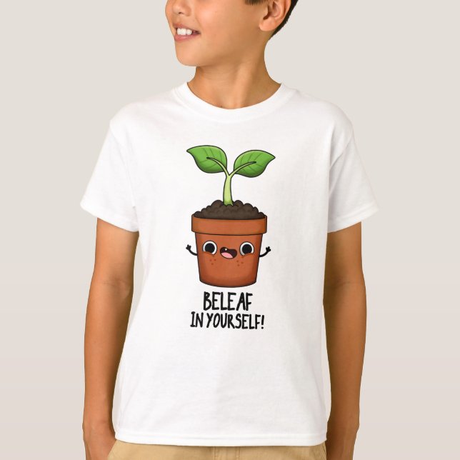 Camiseta Beleaf En Tu Funny Planta Pun (Anverso)