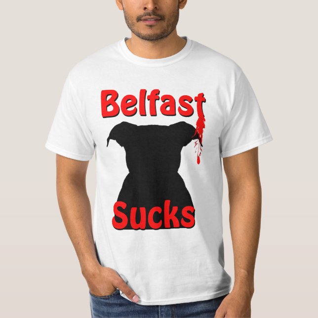 Camiseta Belfast, Irlanda del Norte chupa (Anverso)