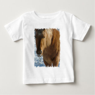 Camiseta belga del bebé del caballo de proyecto