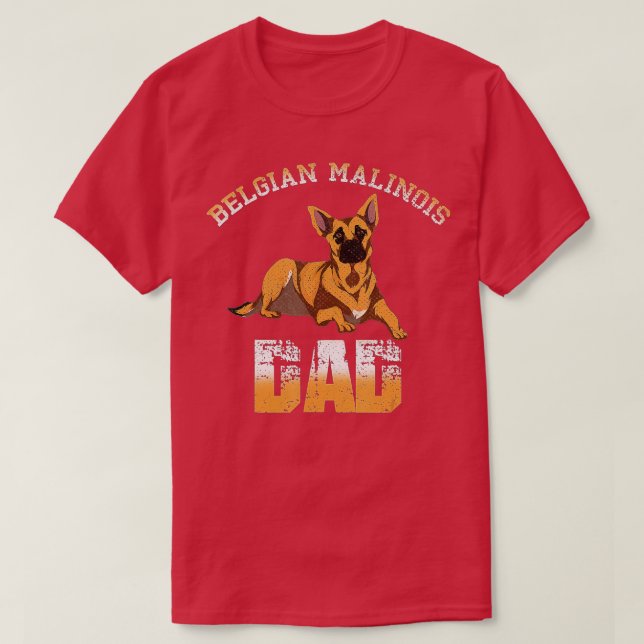 Camiseta Belga Malinois Dad (Diseño del anverso)