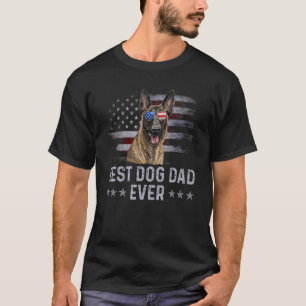 Camiseta Belga Malinois Dad patriota de la bandera estadoun