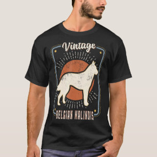 Camiseta Belga Malinois Vintage Retro Classic Dog Love