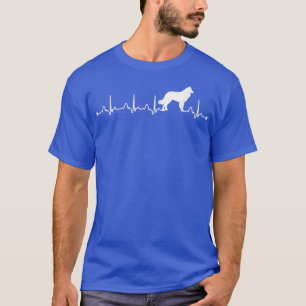 Camiseta Belga Tervuren Heartbeat EKG Divertido Perro Mamá
