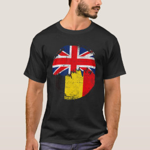 Camiseta Belgas vintage con bandera británica