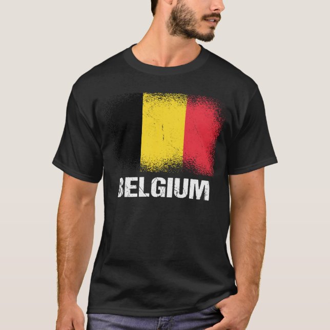 Camiseta Belgian Flag Belgium (Anverso)