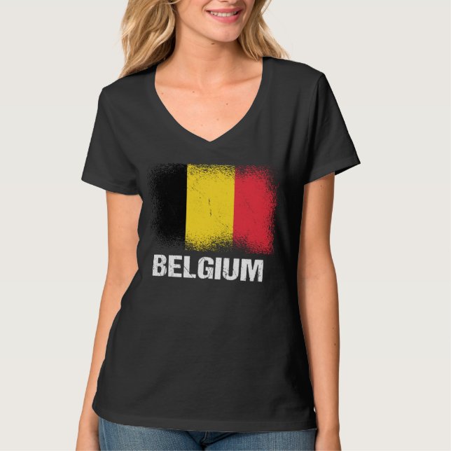 Camiseta Belgian Flag Belgium (Anverso)