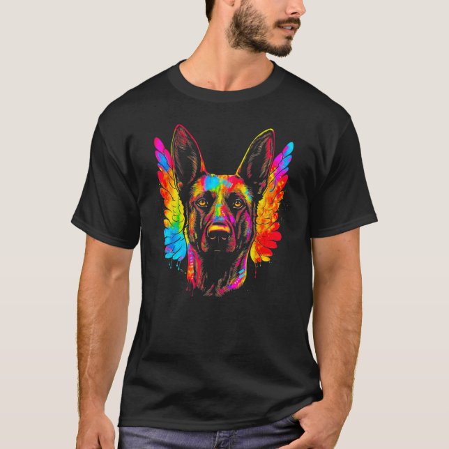 Camiseta Belgian Malinois Dog Heaven (Anverso)