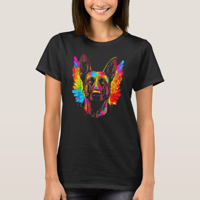 Camiseta Belgian Malinois Dog Heaven (Anverso)