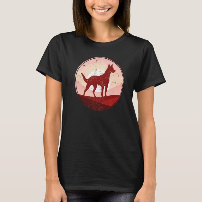 Camiseta Belgian Shepherd Malinois Retro 8 (Anverso)