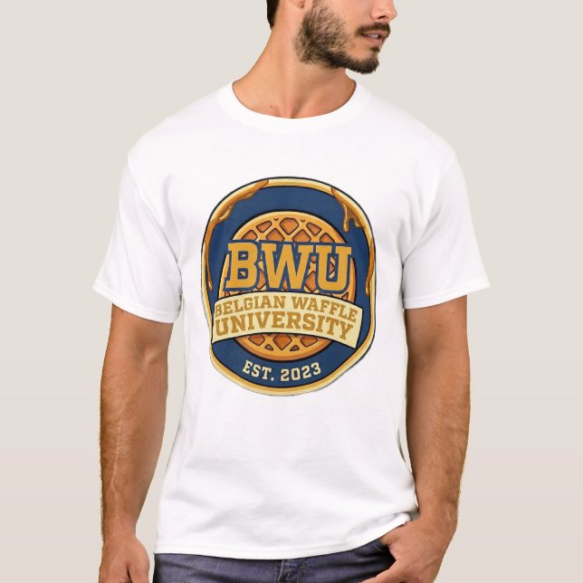 Camiseta Belgian Waffle University Ajay T-Shirt (Anverso)