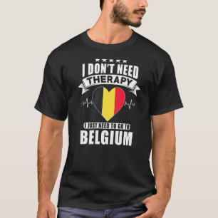 Camiseta Bélgica a la que no necesito terapia