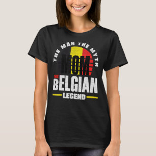 Camiseta Bélgica Bélgica Bélgica Bandera Madre