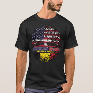 Camiseta Bélgica Bélgica EE.UU. EE.UU. EE.UU. Árbol
