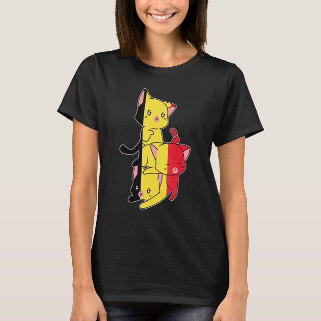 Camiseta Bélgica Cats Bélgica Bélgica Bélgica (Anverso)