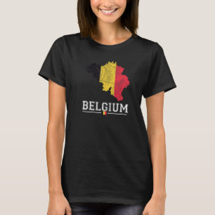 Camiseta Bélgica: El Mapa Y El Recuerdo De La Bandera En Pr