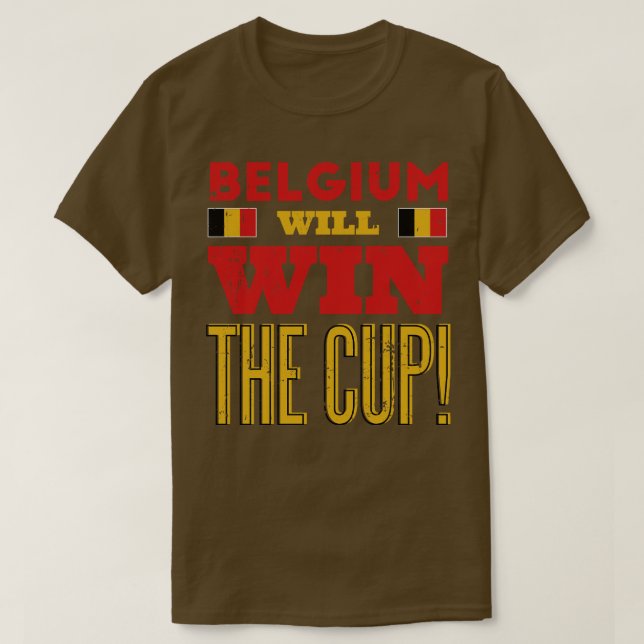 Camiseta Bélgica ganará la Copa (Diseño del anverso)