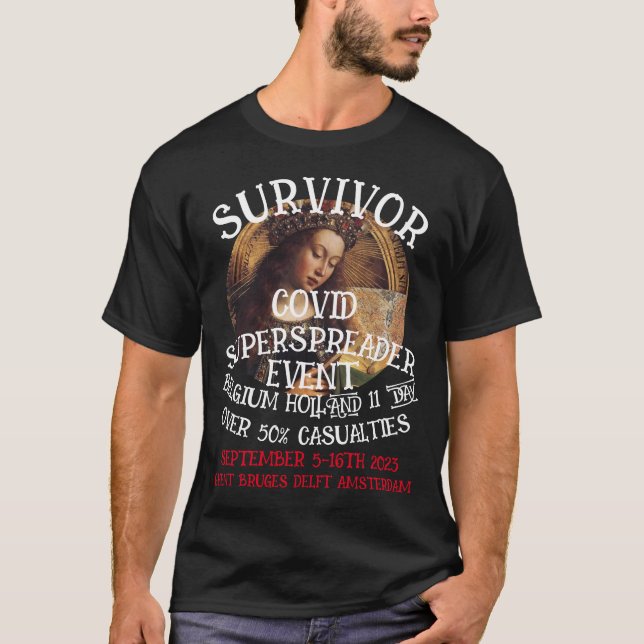 CAMISETA BÉLGICA HOLLAND COVID TOUR SUPERSPREADER EVENTO (Anverso)