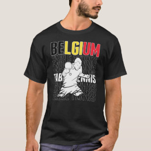 Camiseta Bélgica Mesa Tenis Soporte Ping Pong T