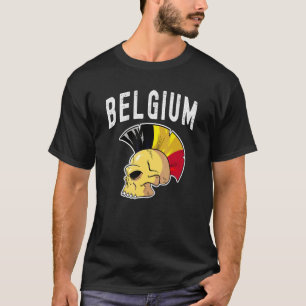 Camiseta Bélgica Ultras Mohawk Skull Equipo Nacional Soport
