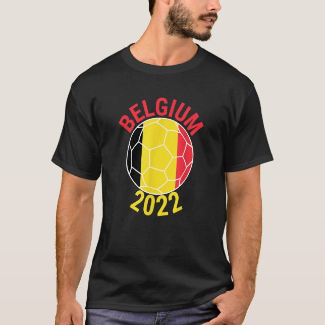 Camiseta Belgium 2022 Football Supporter Championship Socce (Anverso)