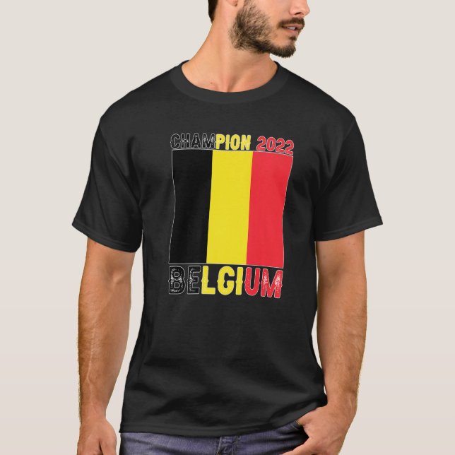 Camiseta Belgium Champion Belgium Soccer Fan  2022 (Anverso)