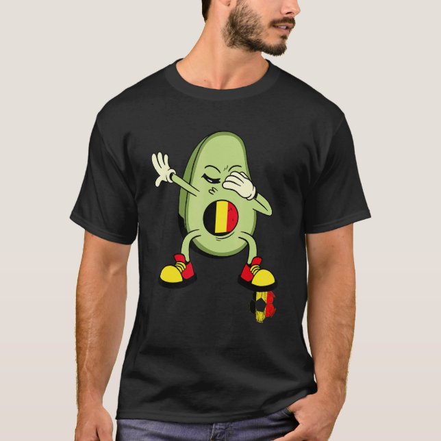 Camiseta Belgium Dabbing Potato Belgian Soccer Player Belgi (Anverso)