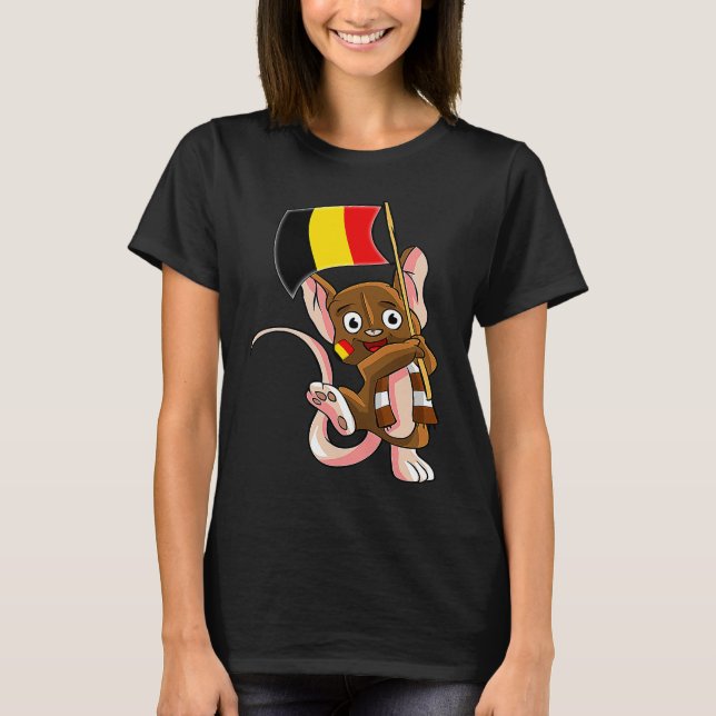 Camiseta Belgium Fan Mouse (Anverso)