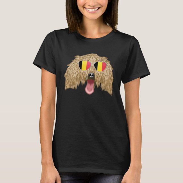 Camiseta Belgium Flag Komondorok Dog Belgium Pocket (Anverso)