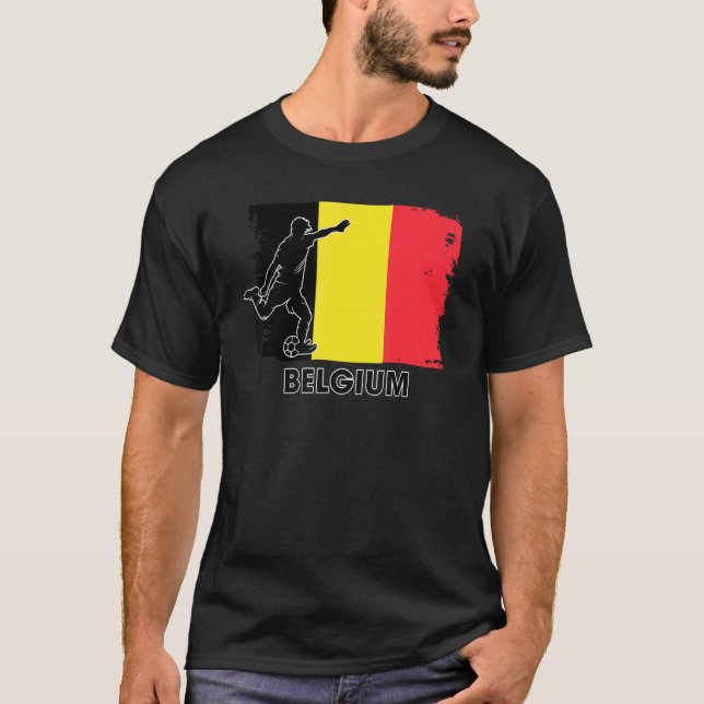 Camiseta Belgium Soccer Fan  2022 National Football Team Fl (Anverso)