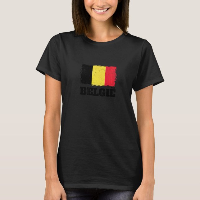 Camiseta Belgium soccer & football fan 2022 Flag of Belgium (Anverso)