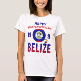 Camiseta Belice 43° Día de la Independencia Bandera del Org