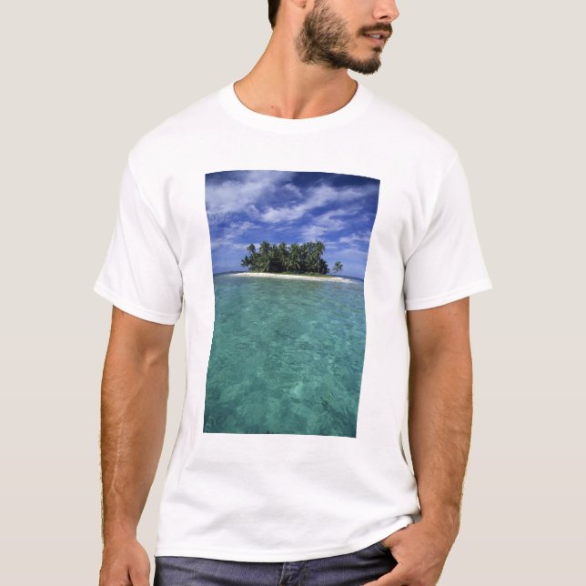Camiseta Belice, barrera de arrecifes, isla o caverna sin n (Anverso)