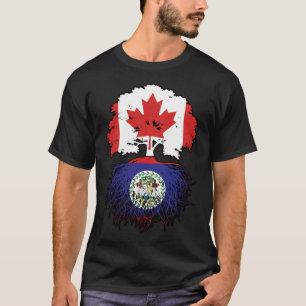 Camiseta Belice Belice Belice Canadá Árbol de Canadá bander