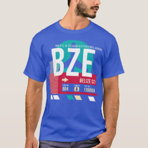 Camiseta Belice City BZE Código del aeropuerto Etiqueta de 
