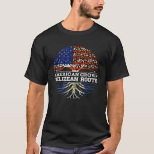 Camiseta Belice cultivada estadounidense origina árbol en E