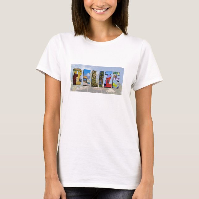 Camiseta Belice Tropical Beach Blue Ocean Travel Fotos (Anverso)