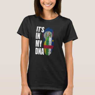 Camiseta Belice Y África Central Mezcla De Bandera De ADN H