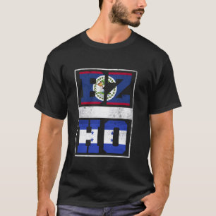 Camiseta Belice y Honduras mezclan patrimonio beliceño hond