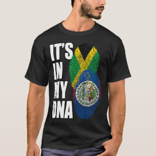 Camiseta Belice Y Jamaica Mezclan El Patrimonio De La Bande
