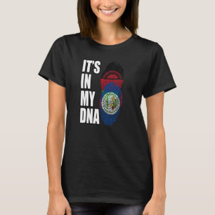 Camiseta Belice Y Malawi Mezclan Bandera Del Patrimonio De