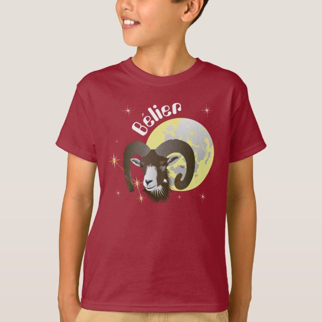 Camiseta Bélier 21 mars au 20 avril (Anverso)