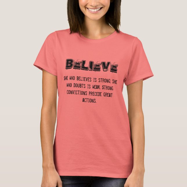CAMISETA BELIEVE (Anverso)